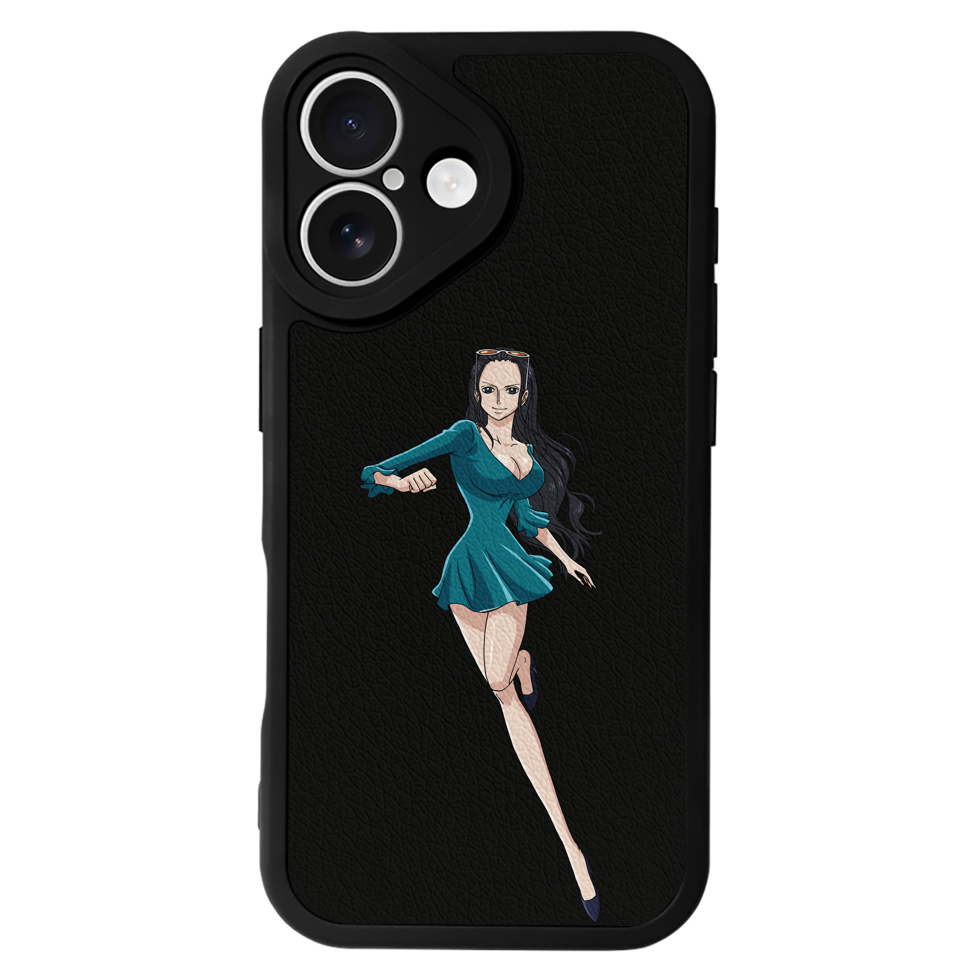 （画像用） ワンピース ニコ・ロビン ONE PIECE Nico Robin 【iPhone 16シリーズ対応】シリコンスマホケース（レザー調） 材質：シリコン